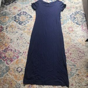 Gap Scoop Neck Navy Blue Maxi Dress Size S